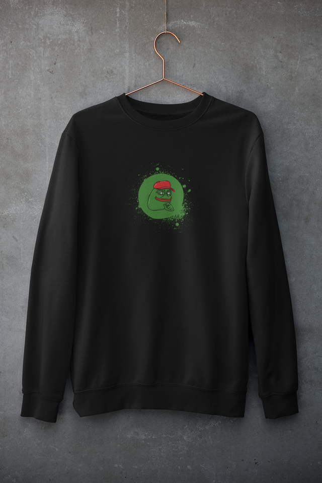 Pepe Crewneck genser – Crypto Art Limited Edition