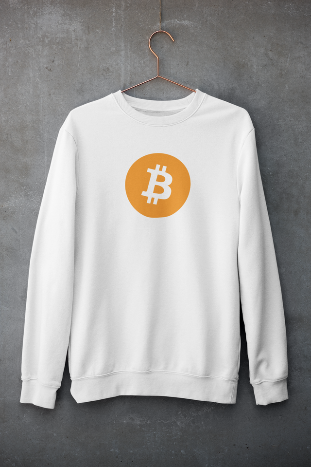 Bitcoin Logo Crewneck Genser
