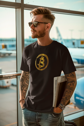 Bitcoin t-shirt med crypto art design – Limited Edition